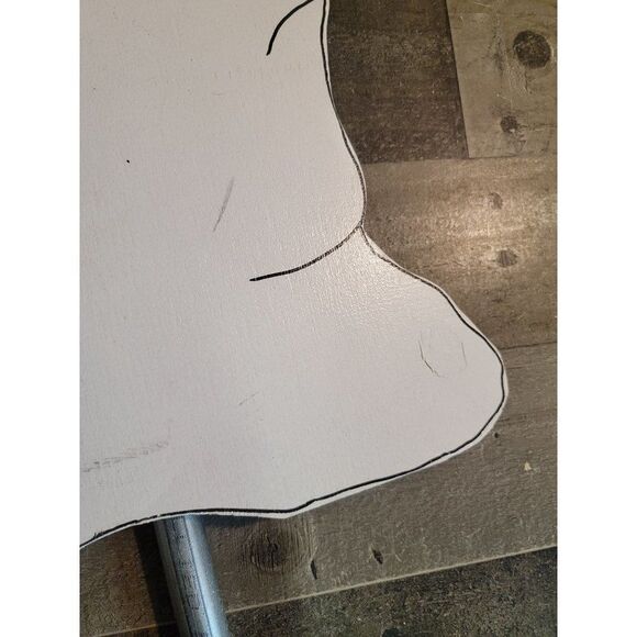 Wooden Halloween ghost lawn decor - Picture 4 of 7